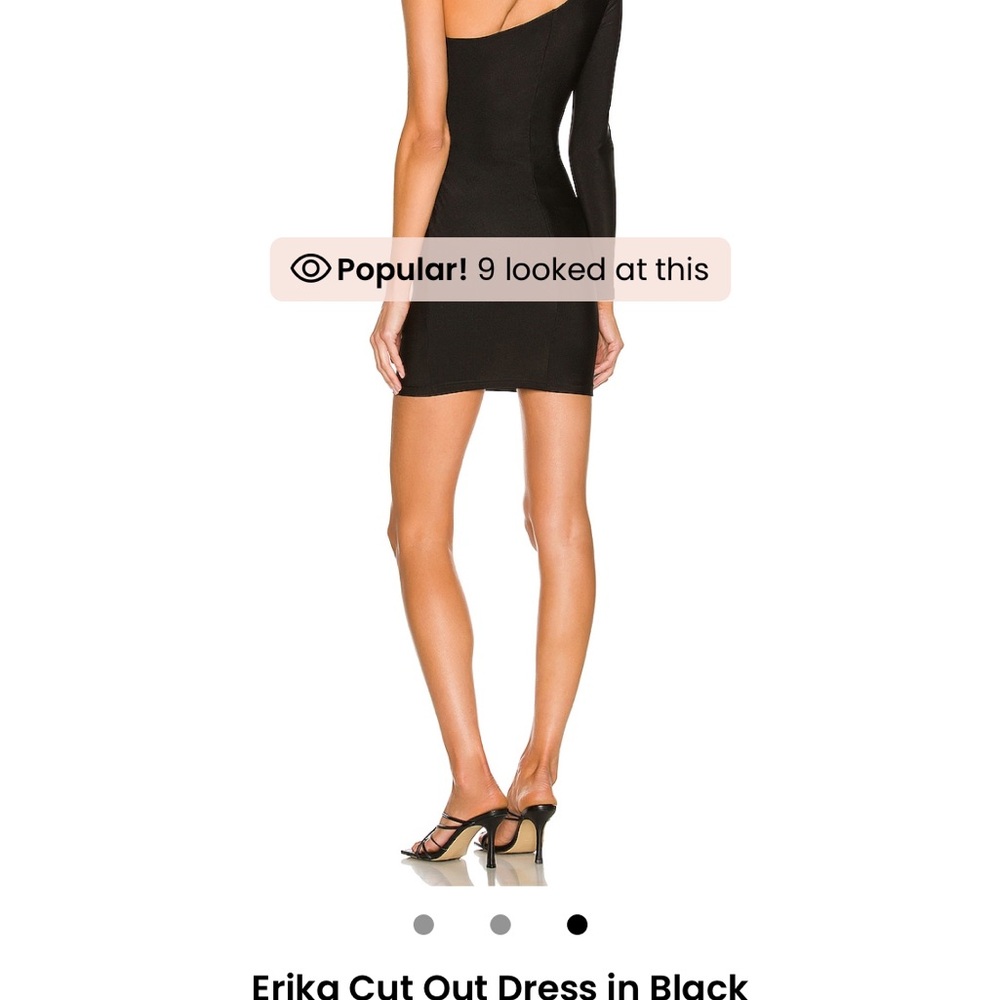 Superdown Gray Bodycon Dress Asymmetrical One Shoulder - Picture 4 of 4